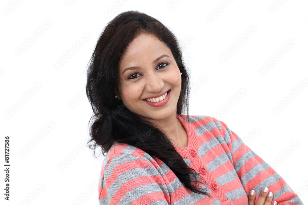 Portrait of happy young woman Portrait of happy young woman