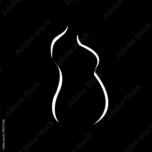 Abstract drawing of pregnancy