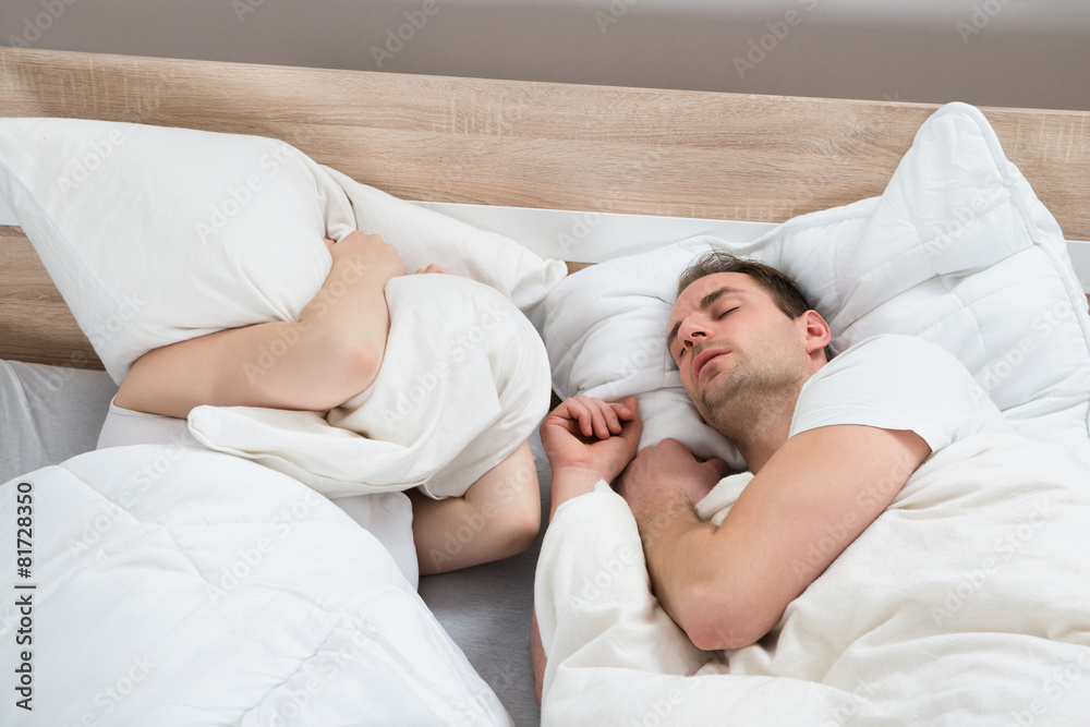 Couple Sleeping In Bed Room Couple Sleeping In Bed Room