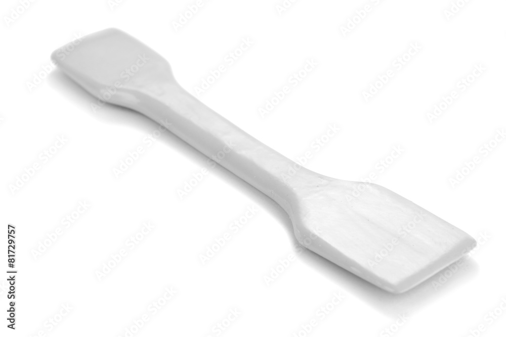 Laboratory spatula isolated on white Laboratory spatula isolated on white