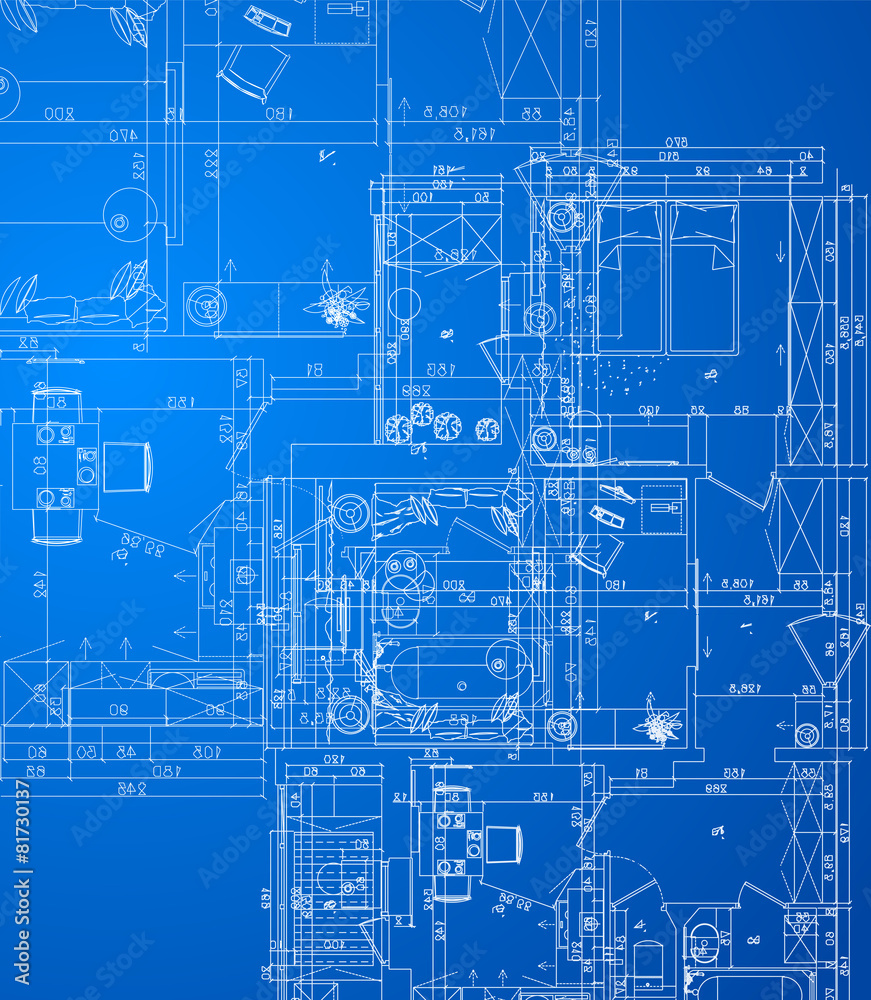 Detailed architectural plan. Detailed architectural plan.