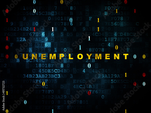 Business concept: Unemployment on Digital background