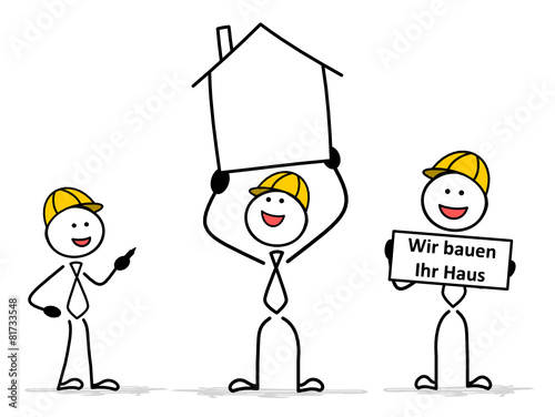 Strichmännchen Haus