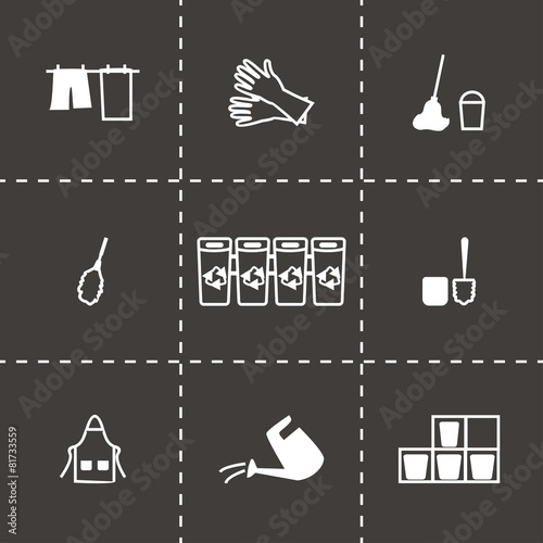 Vector Cleaning icon set