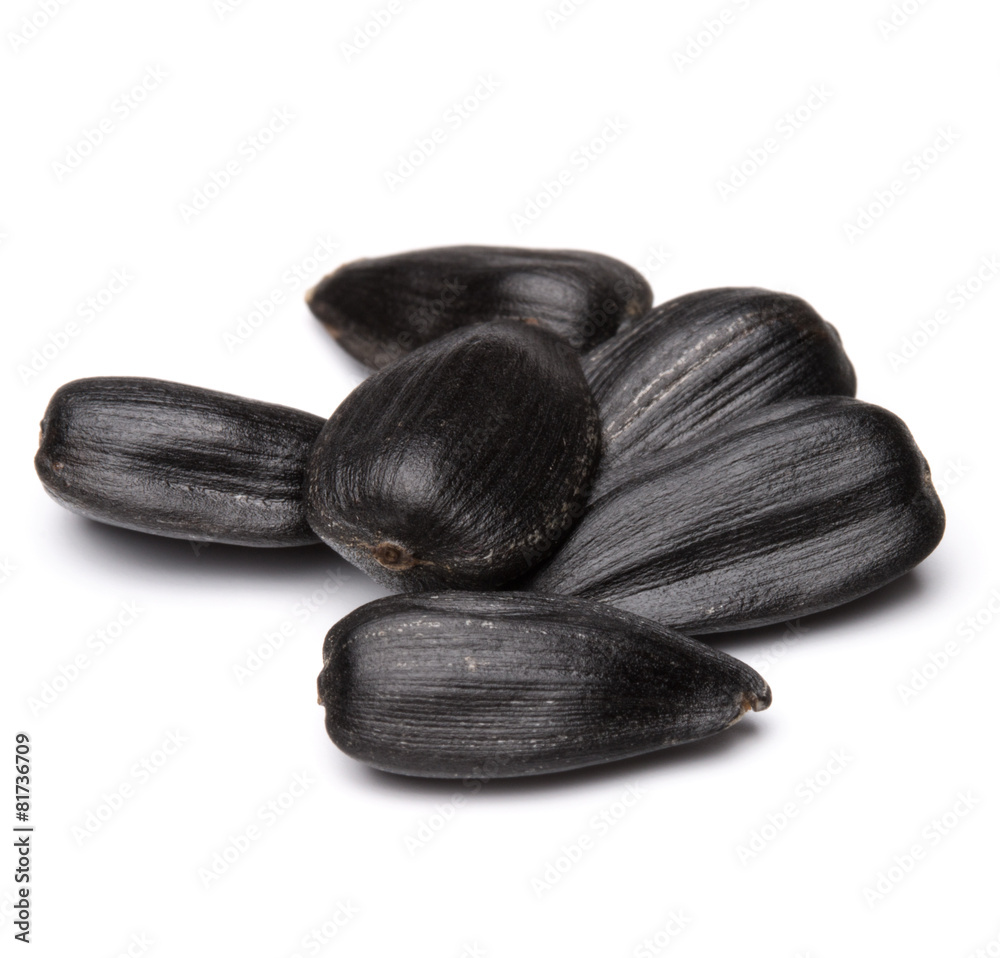custom made wallpaper toronto digitalSunflower seeds  isolated on white background close up