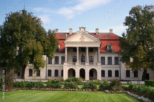 Beautiful palace in Kozlowka. Poland.