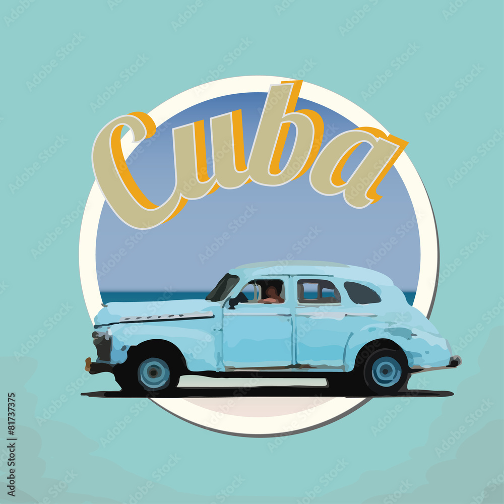 Foto vintage car Cuba