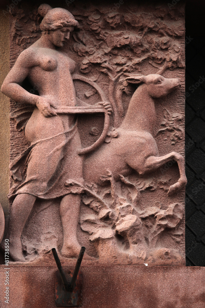 Naklejka premium Greek goddess Artemis.
