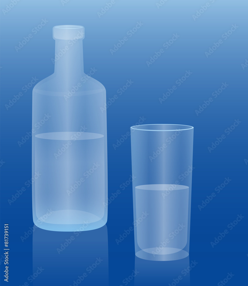 Water Bottle Glass Drink Water Bottle Glass Drink