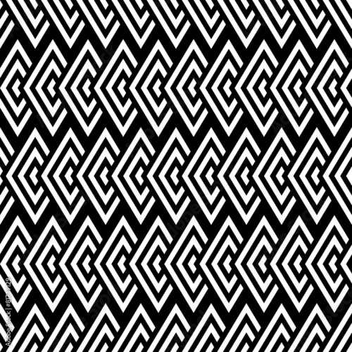 Seamless geometric pattern with rhombuses