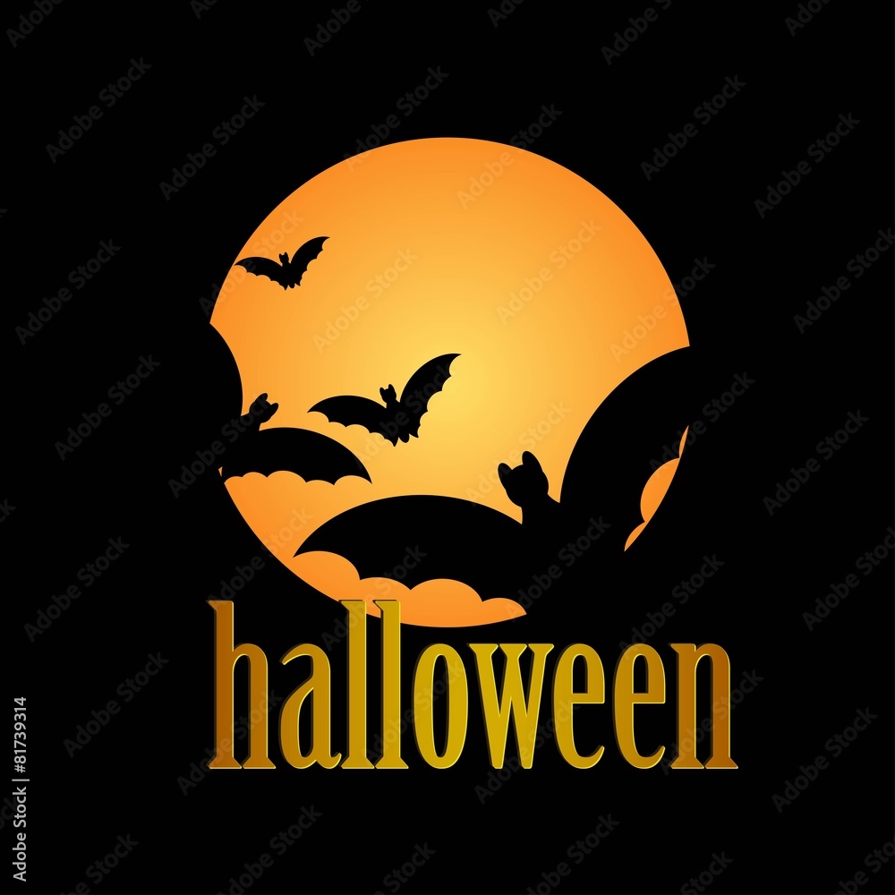 Happy Halloween message design background