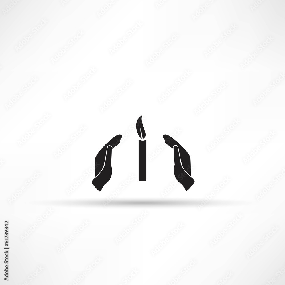 Fototapeta premium Candle icon