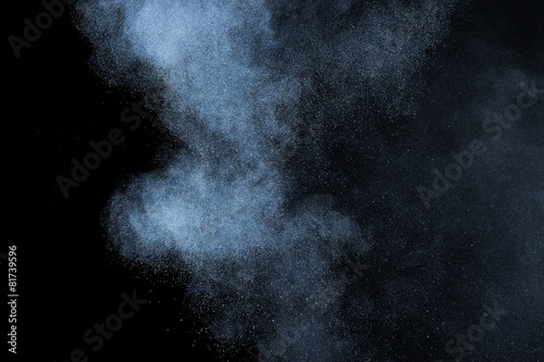 abstract white powder explosion