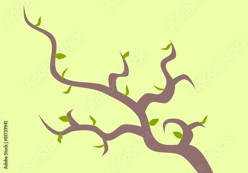 Spring garden - flowering tree