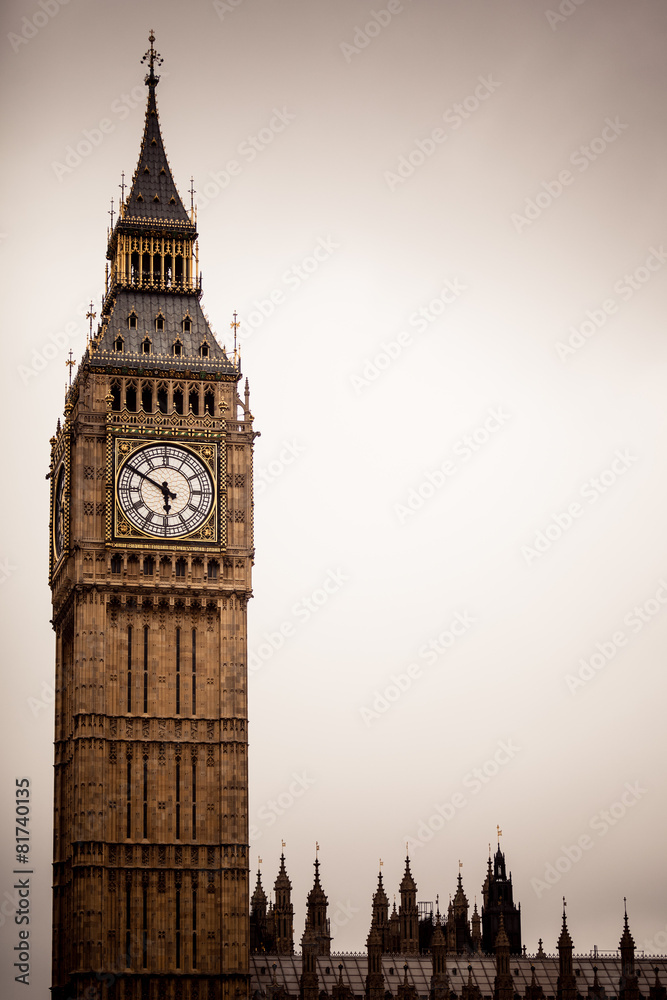 Big Ben in Westminster, London England UK