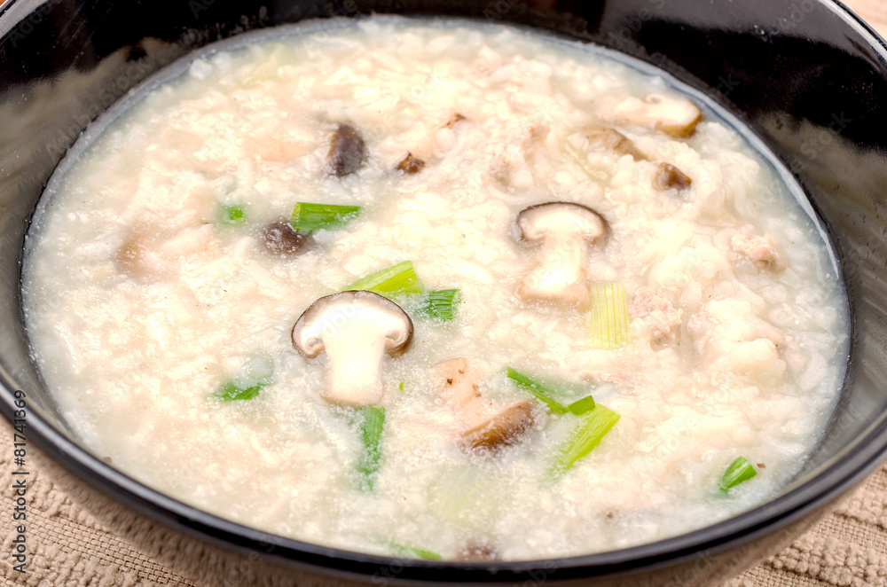 Boiled rice pork or mush Boiled rice pork or mush