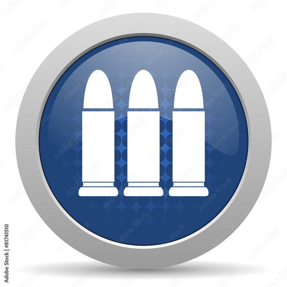ammunition blue glossy web icon ammunition blue glossy web icon