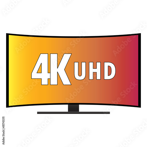 4K Ultra HD Modern Curved Screen Smart TV