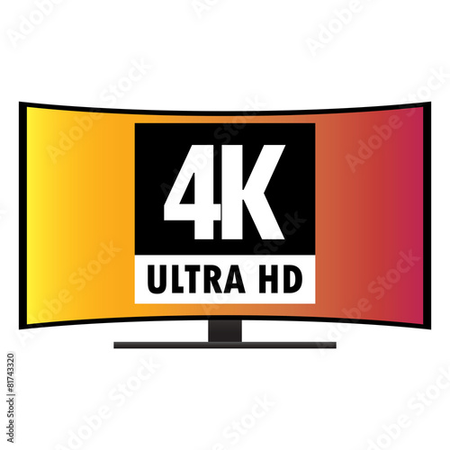 4K Ultra HD Modern Curved Screen Smart TV