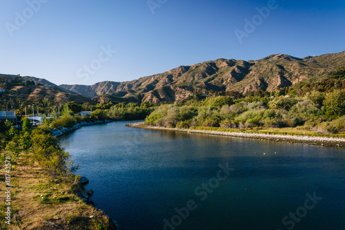 Malibu Creek, seen from Pacific Coast Highway, in Malibu, Califo © jonbilous