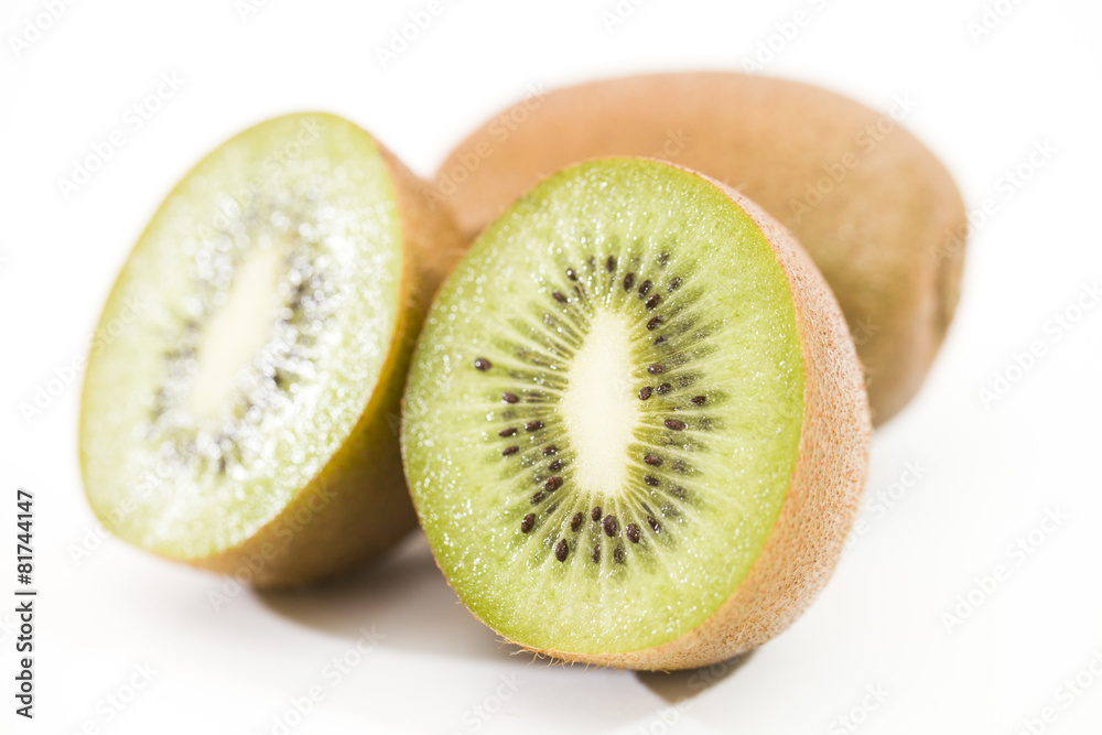 kiwi fruit isolated on white background kiwi fruit isolated on white background