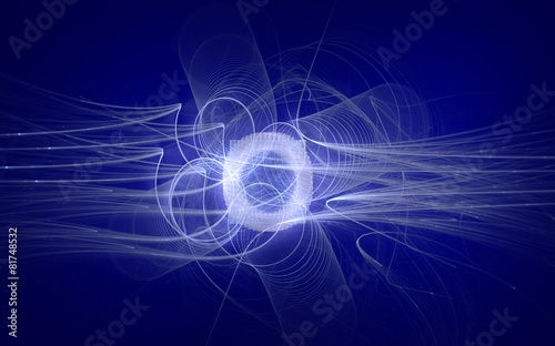 Blue Futuristic Background, concept of modern communication