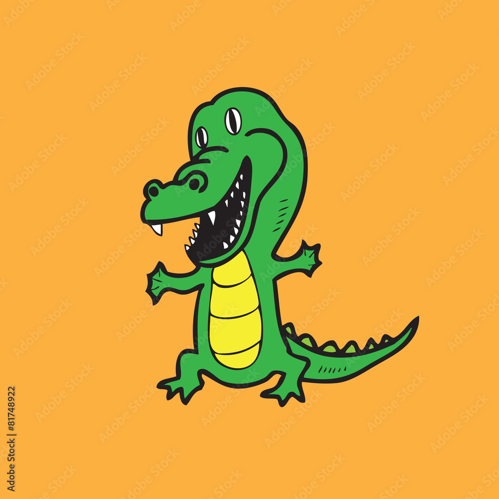 Fototapeta premium Alligator cartoon