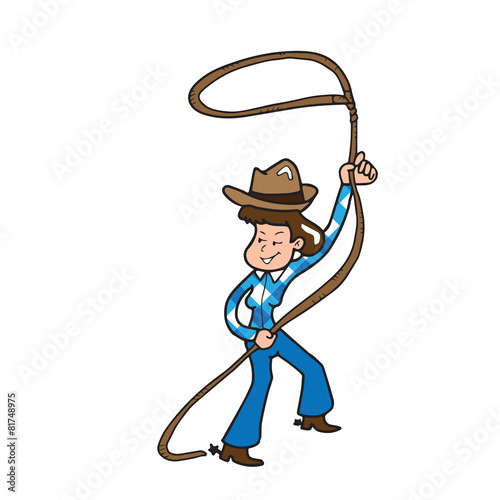 Cowgirl woman