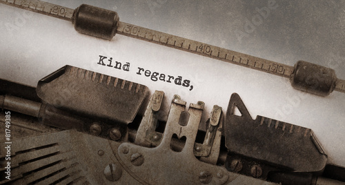 Foto Vintage typewriter