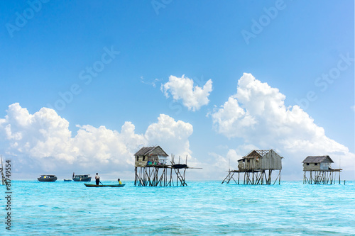 bajau floating village