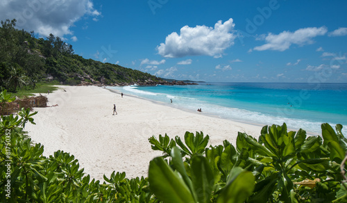 Petit Anse tropical beach, La Digue island, Seychelles