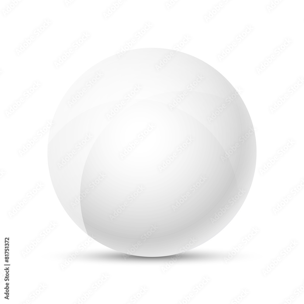 White sphere isolated on white White sphere isolated on white