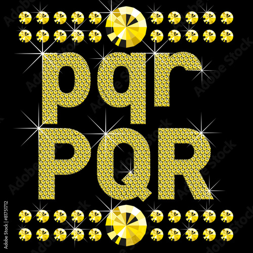 new set of diamond bold letters