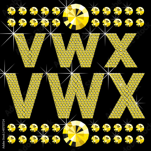 new set of diamond bold letters