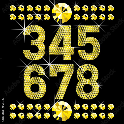 new set of diamond bold letters