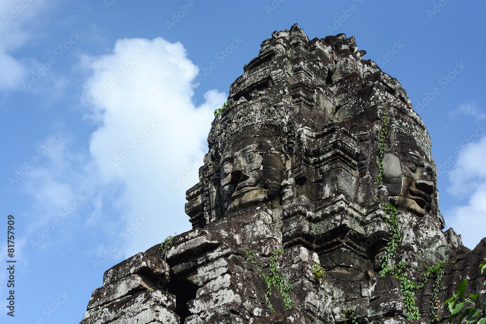 Faces of ancient Bayon Temple