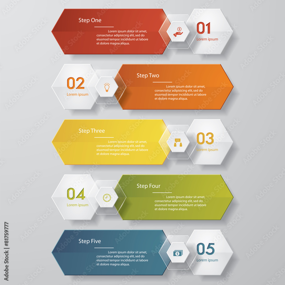 Design clean number banners template. Vector. Design clean number banners template. Vector.