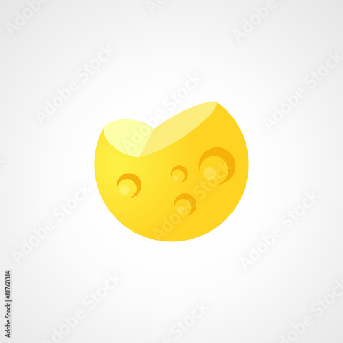 Cheese in Cartoon Style