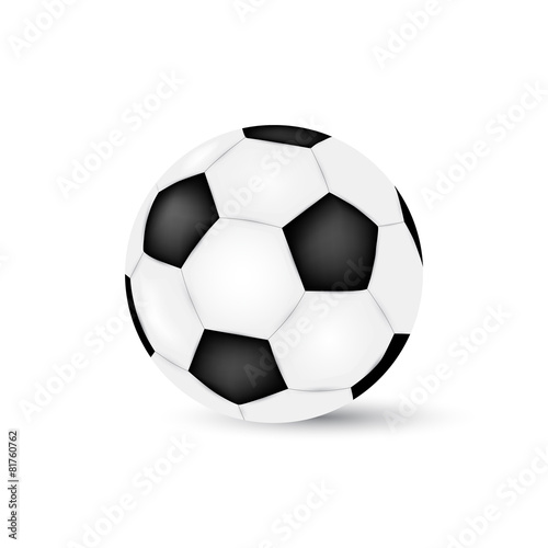 Soccer ball isolated on white background. Football