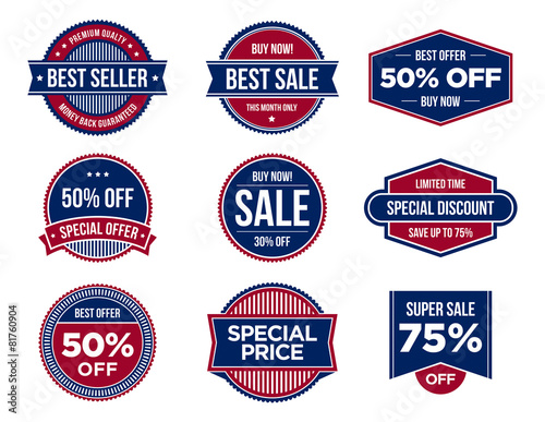 Discount sale badges collection (ID: 81760904)