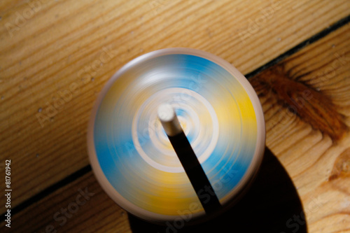 Spinning top form above photo