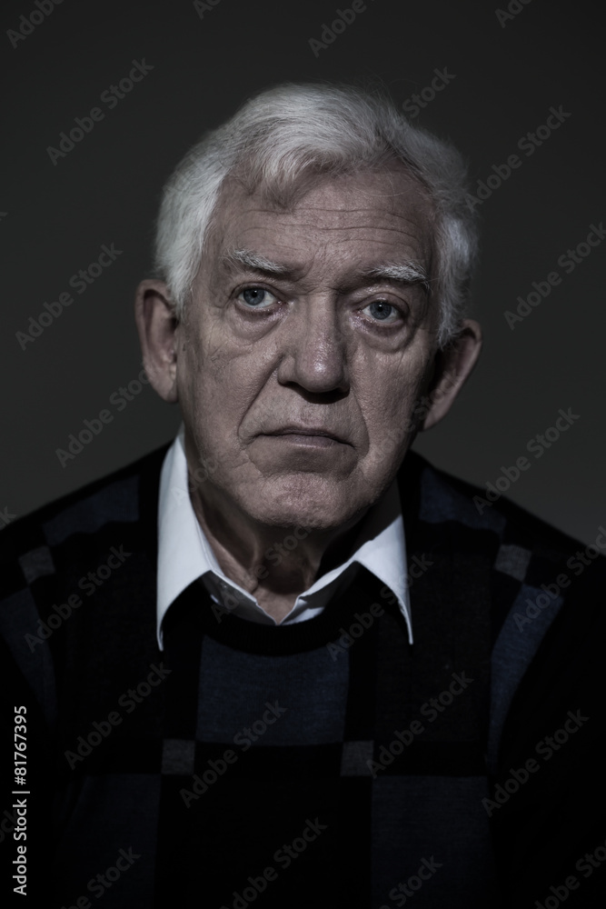Fototapeta premium Gloomy man