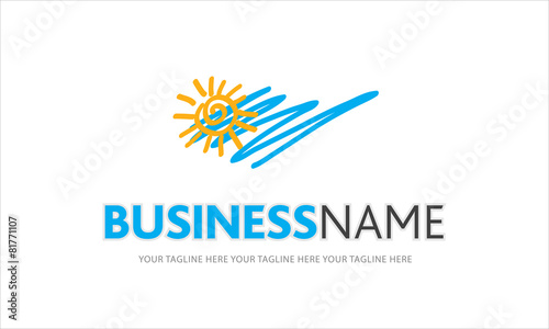 logo sole, mare