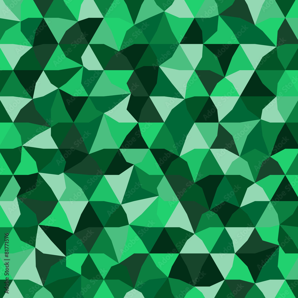 Pattern with green triangles.