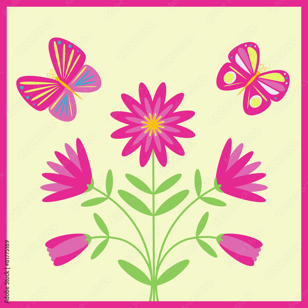 Fototapeta premium Decorative background for greeting card