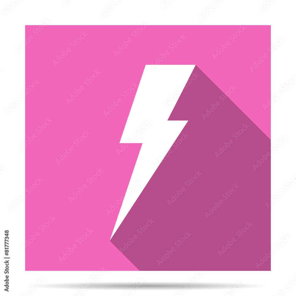 Lightning flat icon vector illustration Lightning flat icon vector illustration