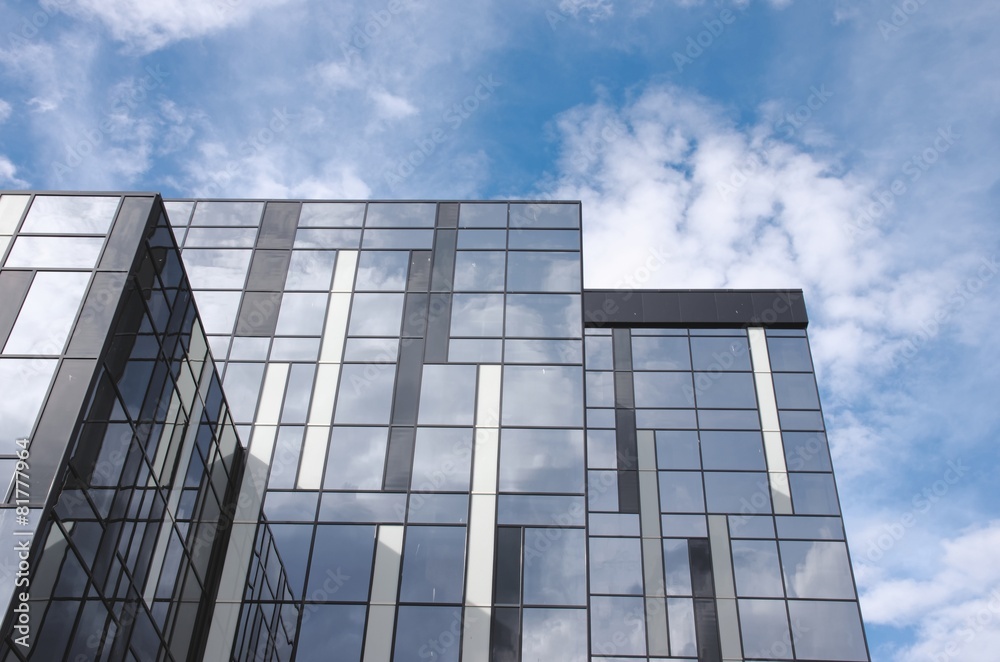 Business center. Building close up.