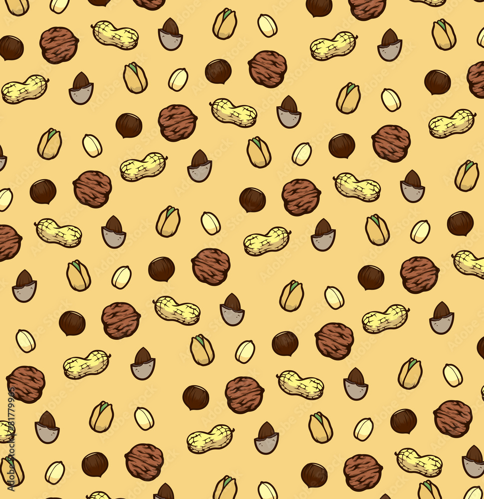 Obraz premium nuts background