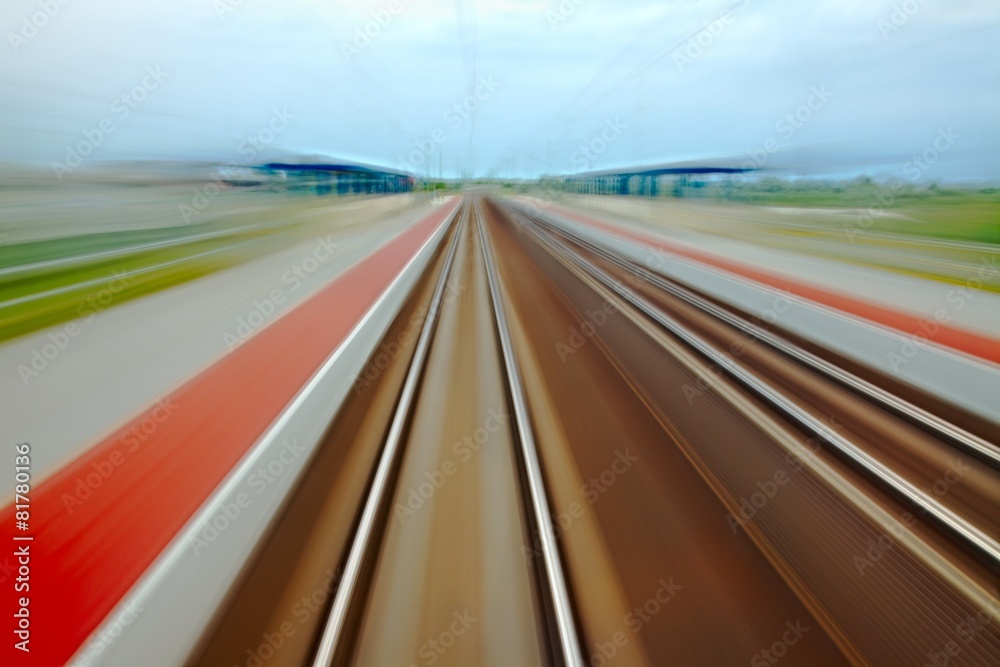 Obraz premium Rails blur