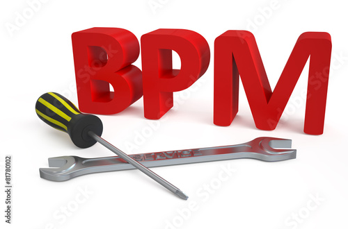 Business process management (BPM) service concept photo